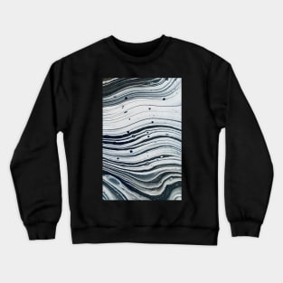 Parallel pouring acrylic painting Crewneck Sweatshirt